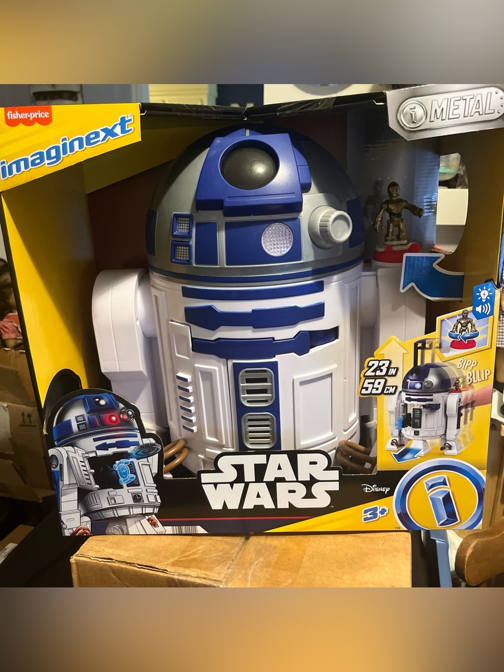 Fisher-Price Imaginext Star Wars Toy R2-D2 with Lights Sounds New.